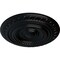 Ekena Millwork Artis Ceiling Medallion (Fits Canopies up to 6 7/8"), Hand-Painted Jet Black, 15 3/4"OD x 1 3/8"P CM15ARBLF - alternate 2